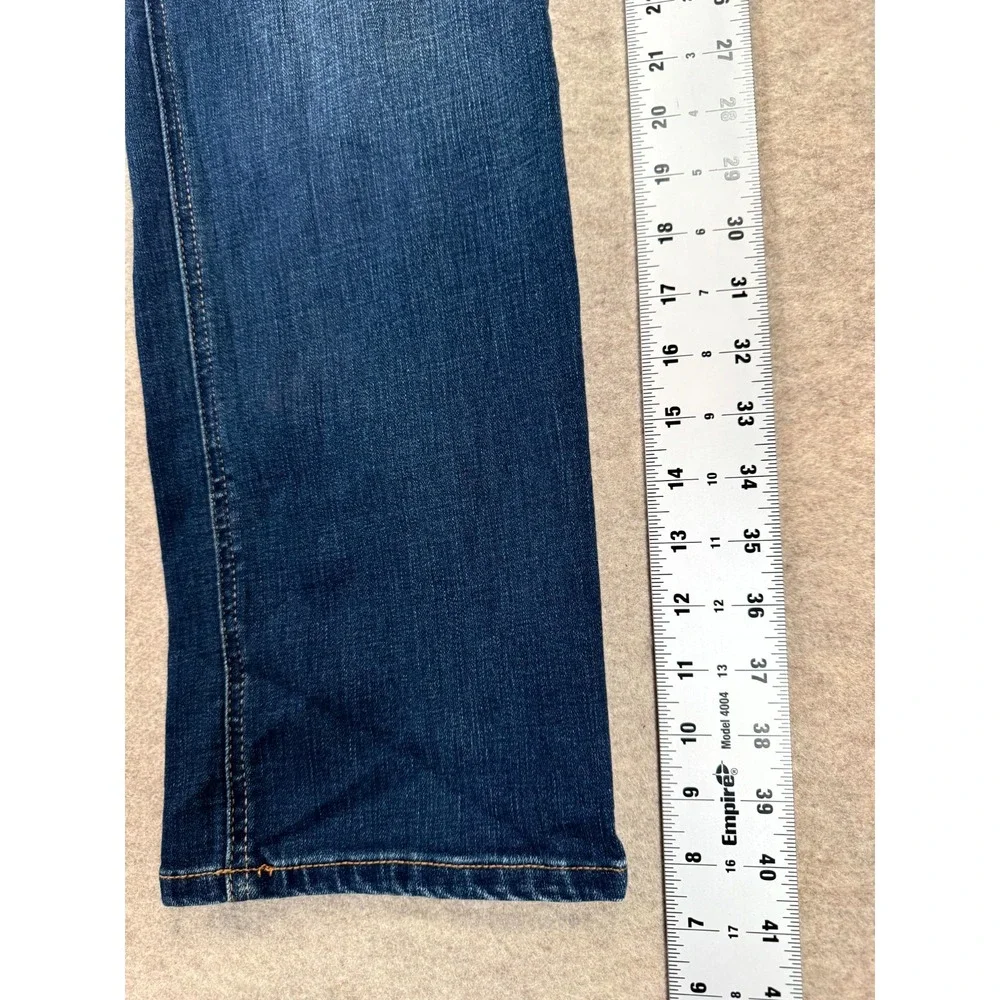 American Rag Cie Mens 36x30 Blue Denim Medium Wash Straight Leg Stretch Jeans